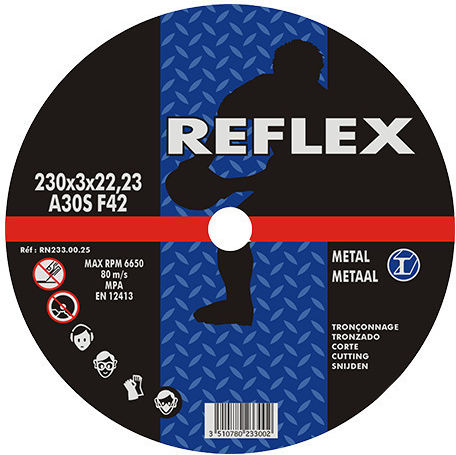 Δίσκος Κοπής Μετάλλου 233.00.25 230mm X 3,0mm Reflex
