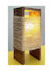 Wooden Twine Lamp H40 D14 W18.5