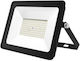 Προβολέας Led 100w 6500k 10000lm Μαύρος Wellmax