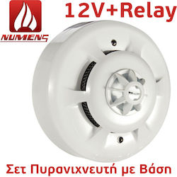 Numens Snc-300-cr Optical Thermal Fire Smoke Detector Relay Base Alarm Centers