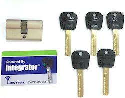 Security Cylinder Mul-t-lock Integrator Card-90mm 40x50 Nickel Security Cylinder Mul-t-lock Integrator Card-90mm 40x50 Nickel