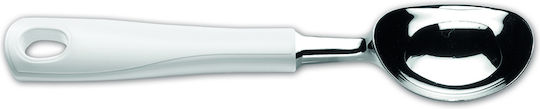 Ghidini Ice Cream Scoop Stainless Steel White Plastic Handle White 21cm