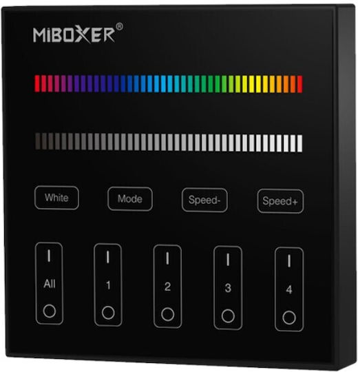 Επιτοίχιο Controller Rgb Rgbw 4 Zone Μπαταρίες 2xaaa Mi-light B3-b