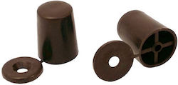 Window Roller Stopper Brown Plastic