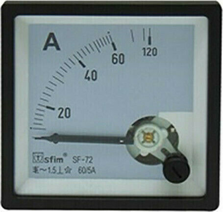 Elektrische Messgeräte Οργανο Πίνακα Αμπερόμετρο Αναλογικό Ac 96x96 Με Via Μετασχηματιστή 600/5a Sf-96-3 Sfm