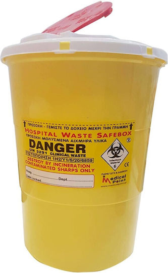 Medical Point Δοχείο Απόρριψης Βελονών 5.4lt 127.007.5