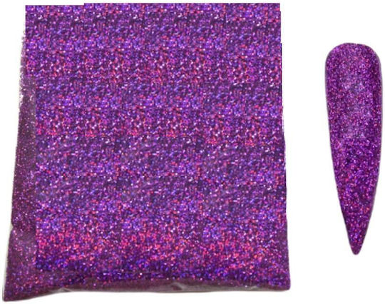 10gr Holographic Glitter Διακόσμησης Νυχιών Nail Art Purple
