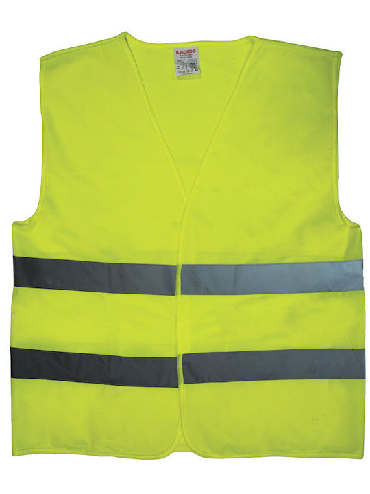 Ilmondo Vestă De Lucru Cu Benzi Reflectorizante Reflex Gilet Galben