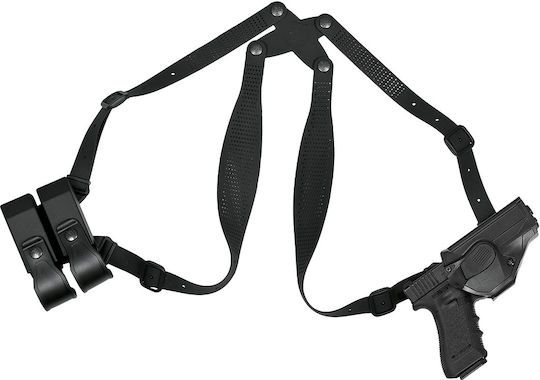 Vega Holster Cama Lvl 2 Glock 17 19 22 23 Θήκη Αυτόματη Ασφάλεια Ιμάντες Ώμου Διπλή Θήκη Γεμιστήρα