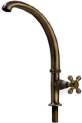 Robinet De Exterior 00360 Bronzat Pentru Bancă Simplu 1/2'' Inch