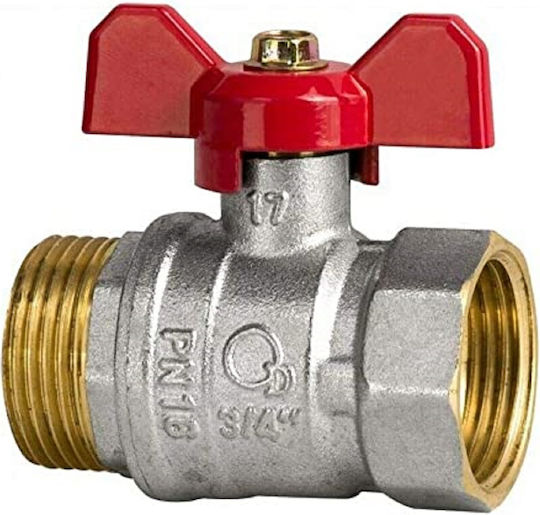 Wasserhahn Sphärisch 1/2 Männlich-Weiblich Ntm