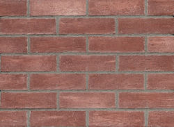 Τούβλο Euro Brick Red Επένδυσης Τοίχων Hellas Stones Euro Brick 1 M2