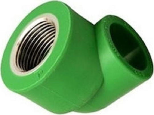 Γωνία Θερμοκόλλησης Θηλυκή Ppr 90º Φ25x3/4" Plastherm