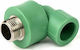Pipe Elbow Fittings Male Female Ppr 90º Φ32x1" Plastherm