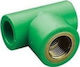 Aquapa Pipe Tee Female Ppr Φ20 X 1/2 Aquapa Green Hot Cold