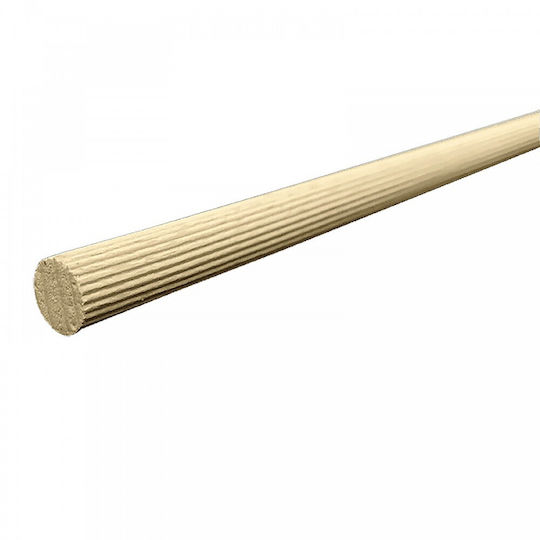 Dowel Pins Meter Φ8mmx1000mm Fluted Brown Natural 03600 03600