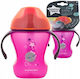 Tommee Tippee Non Spill Mug Чаша за обучение Пластмаса с дръжки Фуксия за 6m+м+ 230мл