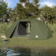 vidaXL Summer Fishing Tent Khaki with Double Cloth for 7 People 514x465x187cm