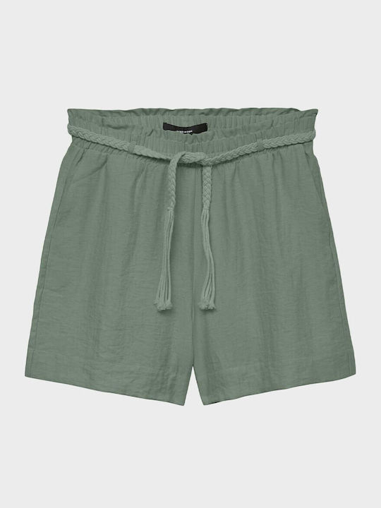 Vero Moda Femei Talie înaltă Pantaloni scurți Haki