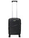 WORLDLINE Kabinenreisekoffer Hartschalen Black mit 4 Räder Höhe 55cm