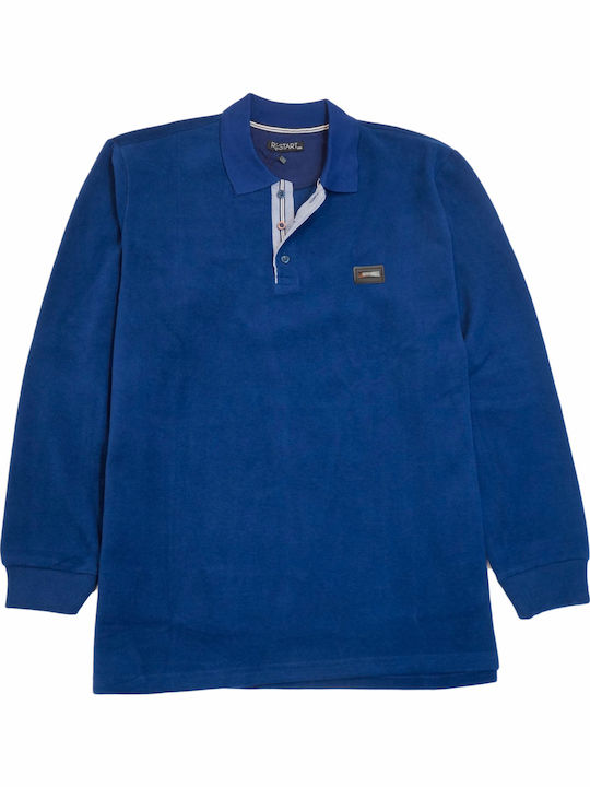 Herrenbluse Polo Restart Rs-2217 Indigo