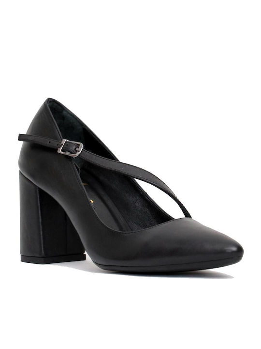 Belize Pantofi Cu Toc De Damă 1503 Negru Din Piele