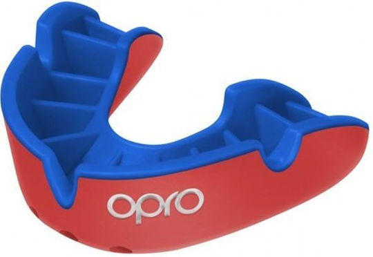 Opro Silver Edition V2 Selbstanpassbare Schutzmaske für den Mund Rot Blau