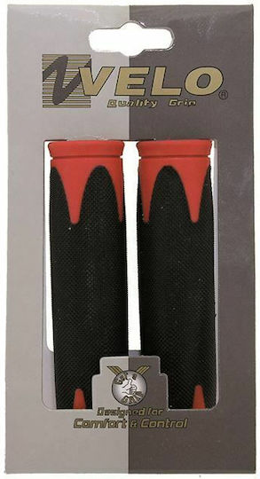 Velo D2 Grips 130mm Black-Red 410361