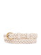 Women's Belt Knitted White Jf08-whi