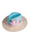 Handmade Panama Style Hat Flower Design 735