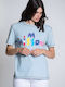 M Missoni Hellblau T-Shirt