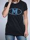 M Missoni Μαύρο Logo T-shirt