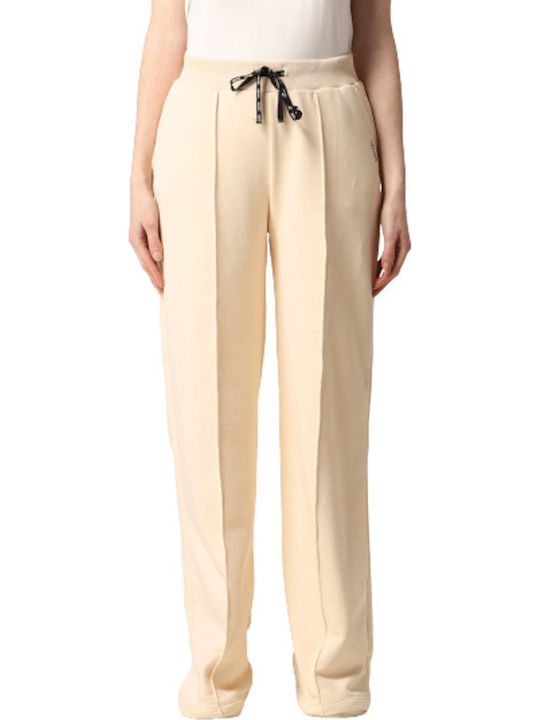Liu Jo Sport Ta2f09 Sweatshirt Cotton Polyester Women's Trousers Ecru