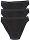 Women's Cotton Slip Fay Lingerie 3Pack Black 32