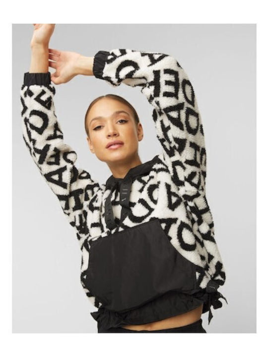 Deha Combined Teddy Logo Hoodie D7386118001 Multicolored
