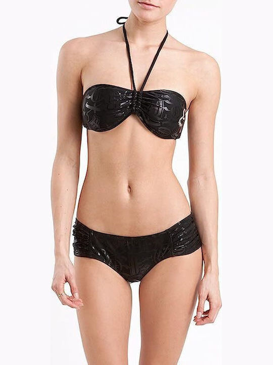 Fox Marguise Set Bikini Top Bandeau + Body Short Slip 53113-001-004 + 50079-001-004 Negru Fox Marguise Set Bikini Top Bandeau + Body Short Slip 53113-001-004 + 50079-001-004 Negru