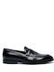 Versace 19.69 Abbigliamento Sportivo Spl Men's Loafer Leather Black Soft Insole Anti-Slip Insole 100% Leather Yo Ys024-87.black