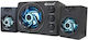 Kisonli TM-8000A Ηχεία Υπολογιστή 2.1 με Bluetooth και Ισχύ 11W σε Λευκό Χρώμα