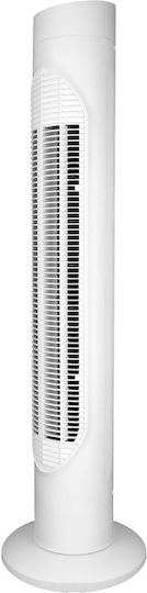 Elite Ανεμιστήρας Πύργος 50W με Τηλεχειριστήριο Λευκός