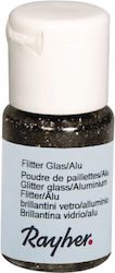 Glitzer Glas Aluminium 10ml Iridescent Schwarz