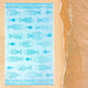 San Lorentzo Strandtuch Hellblau 160x86cm.