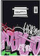 Graffiti Spiral Notebook Ruled B5 120 Sheets 4 Subjects 1pcs (Μiscellaneous Designs)