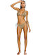 Bikini Triunghi Animal Print Brown