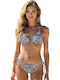 Bikini Τριγωνάκι με Ενίσχυση Animal Print Λευκο