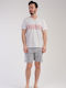 Summer Men's Cotton Pyjamas Gray