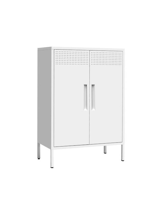 Double Door Wardrobe Mabel Metallic 70x35x100cm
