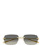 Gucci Unisex Γυαλιά Ηλίου με Χρυσό Μεταλλικό Σκελετό και Χρυσό Ντεγκραντέ Φακό GG1703S 005
