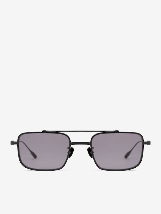 Projekt Produkt Men's Sunglasses with Black Metal Frame and Black Lens 476457