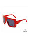 Ghetto Women's Sunglasses with Red Frame and Red Lens OOT9036 Red