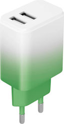 Setty Charger Without Cable with 2 USB-A Ports ...